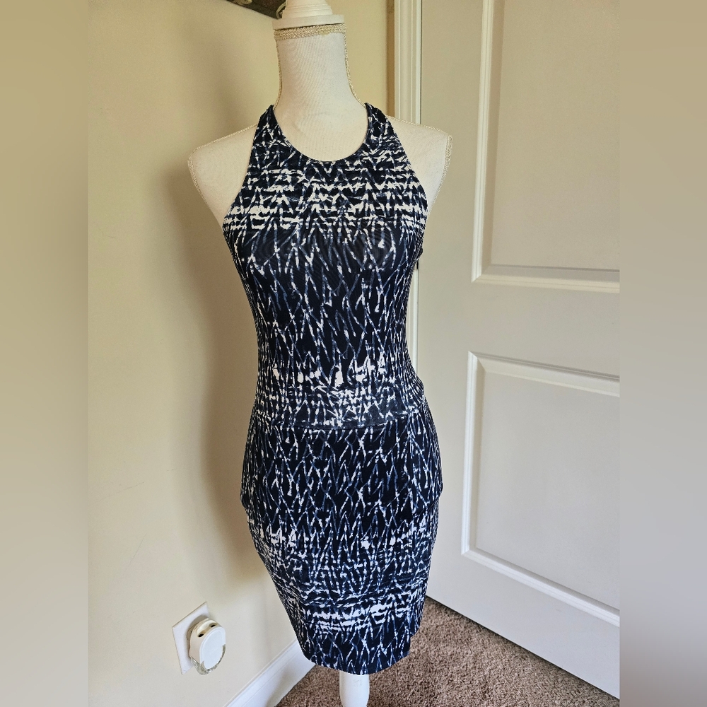 Abercrombie & Fitch Navy and White Dress